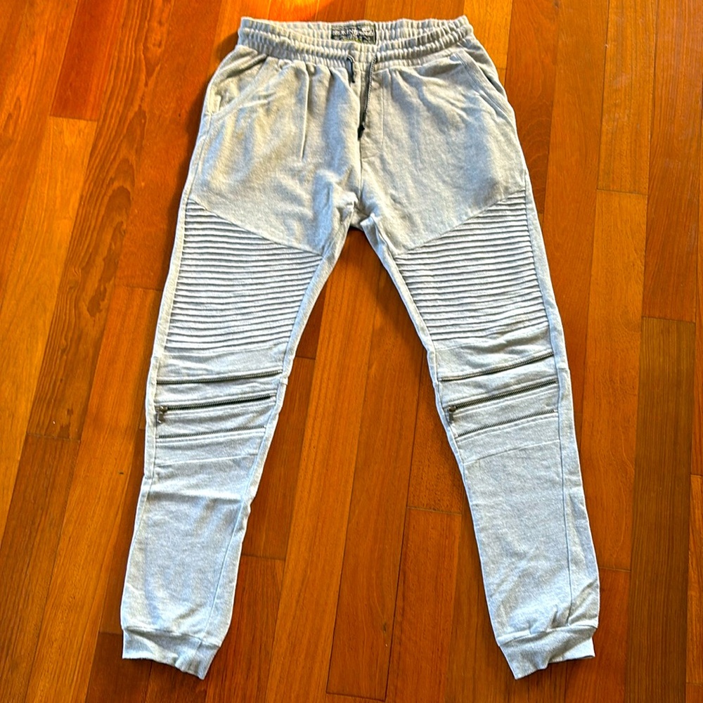 Men’s Gray Joggers- Medium tight leg